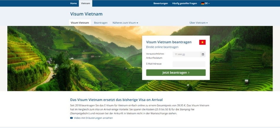Vietnam Visum beantragen