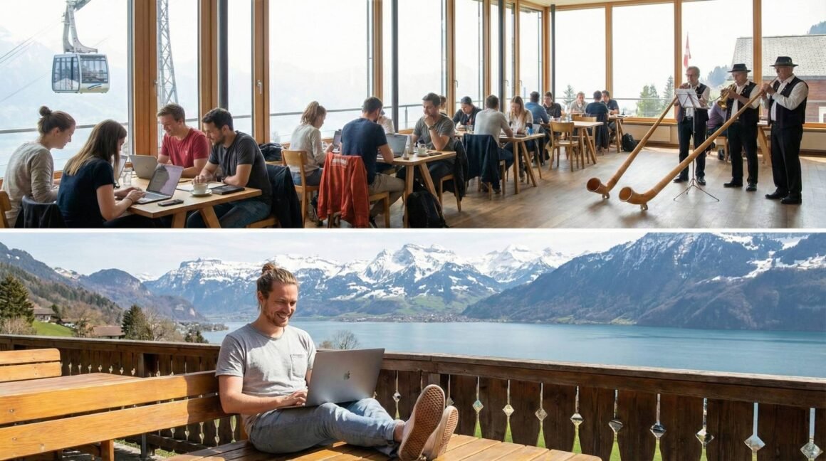 Die Schweiz ein unterschätztes Paradies für digitale Nomaden
