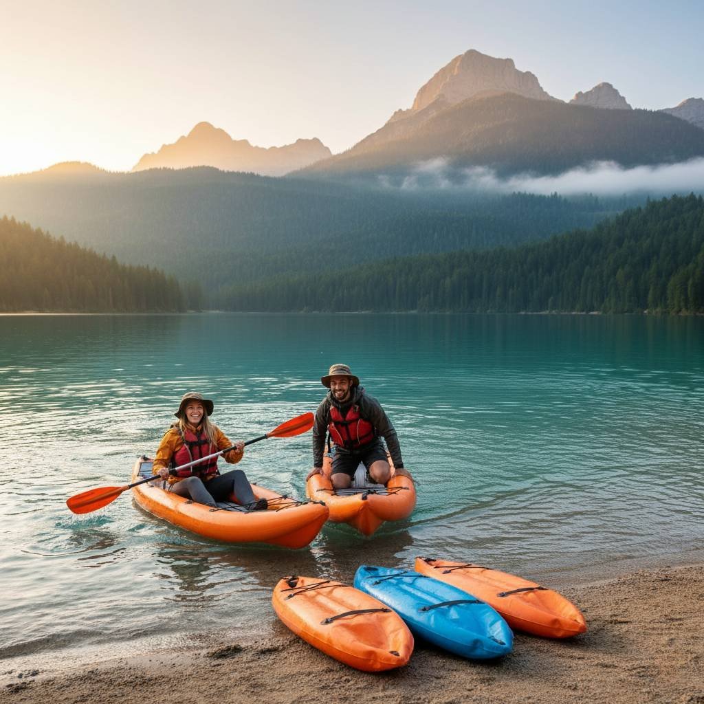 Entdecke die Faszination des Paddelns aufblasbare Kajaks für angehende Abenteurer