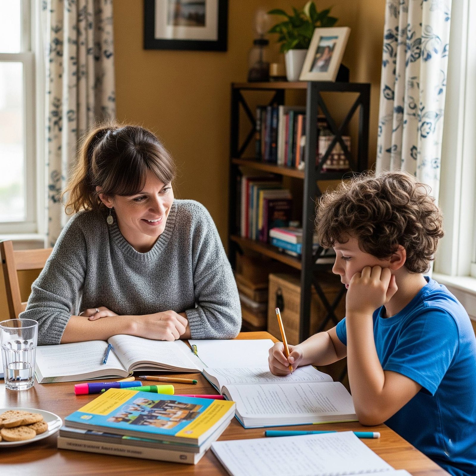 Heimarbeit zum Beispiel mit Nachhilfe