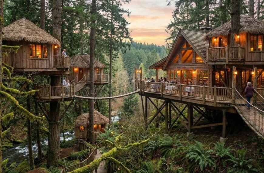 Im Baumhaus übernachten