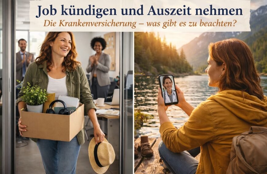 Job kündigen und Auszeit nehmen die Krankenversicherung