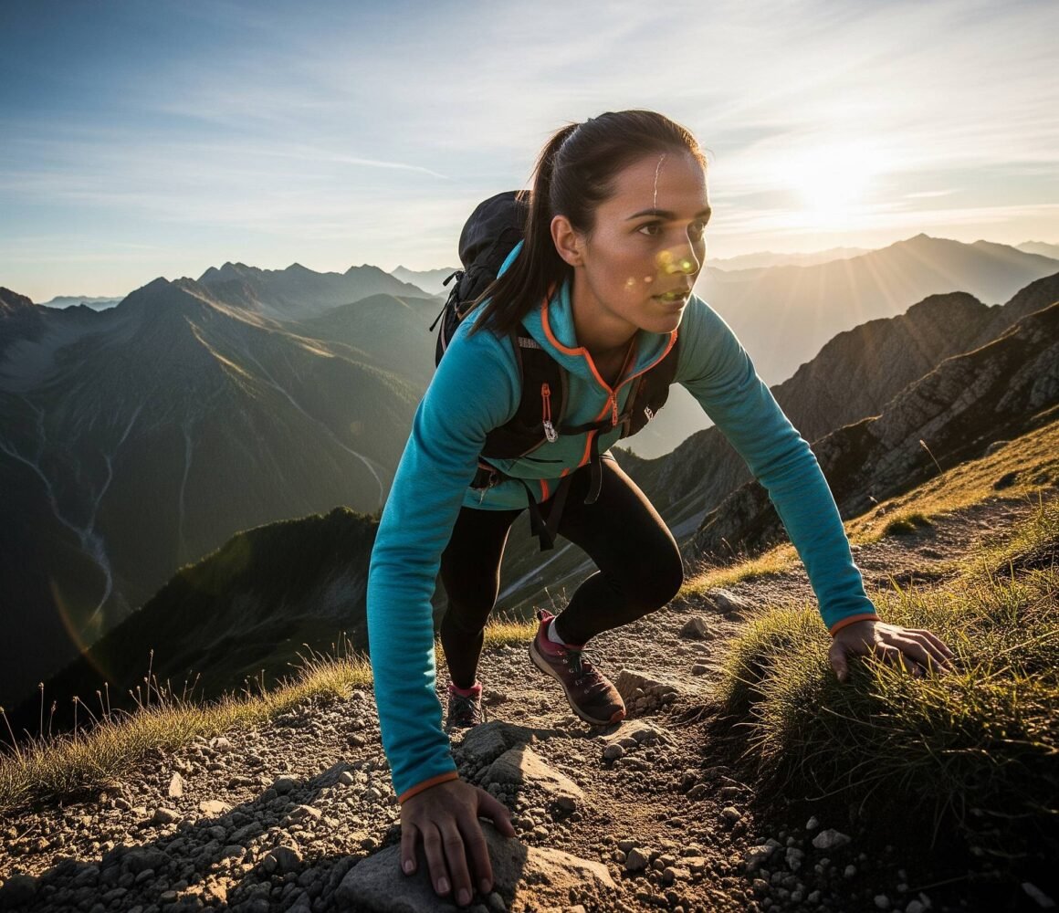 Person die ein Ziel verfolgt