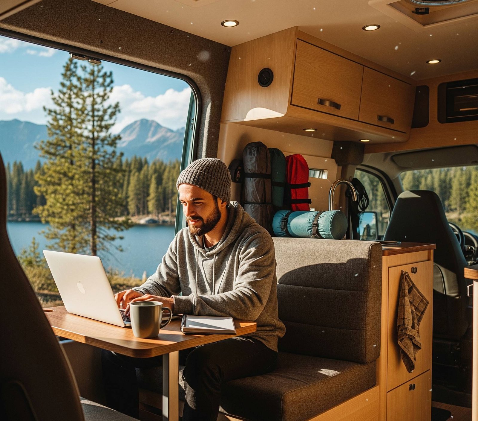 Remote arbeiten im Wohnmobil
