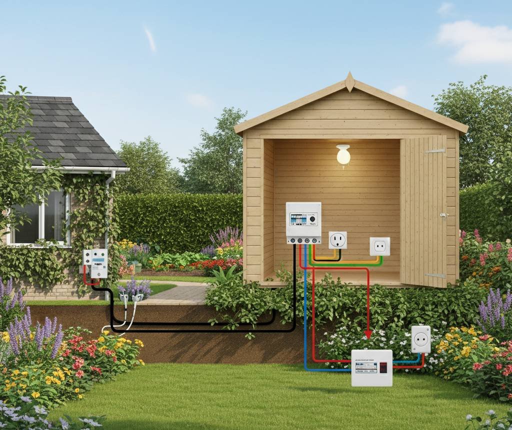 So versorgst du dein Gartenhaus mit Strom