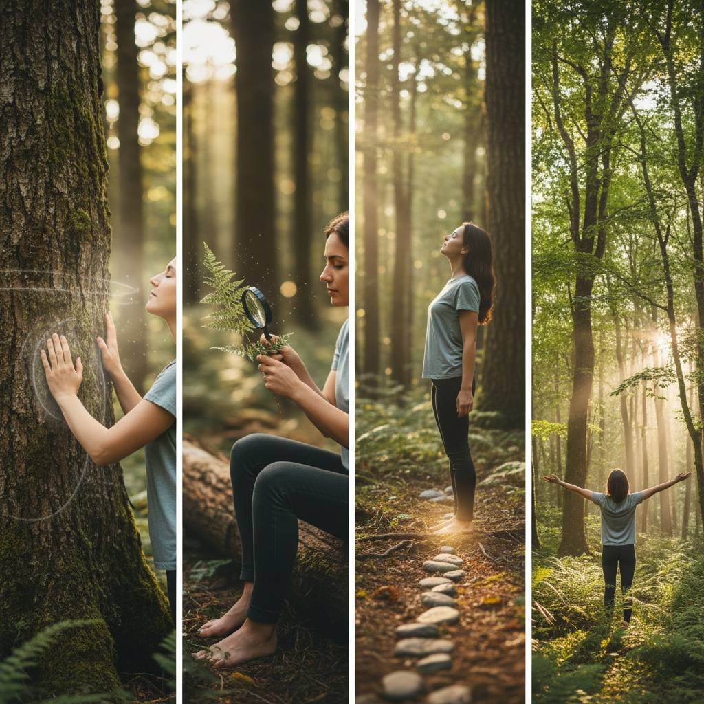Waldbaden Übungen mit Anleitung für deinen Aufenthalt im Wald
