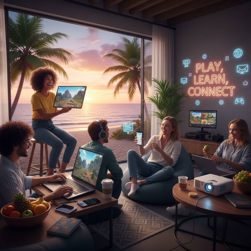 Wie digitale Nomaden ihre Freizeit online jenseits der Arbeit verbringen