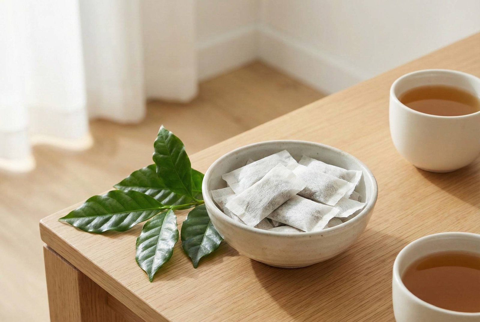 orale Beutel, die Koffein über die Mundschleimhaut liefern